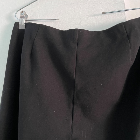 Eileen Fisher Slim Stretch Pant, Black, L - Picture 6 of 8